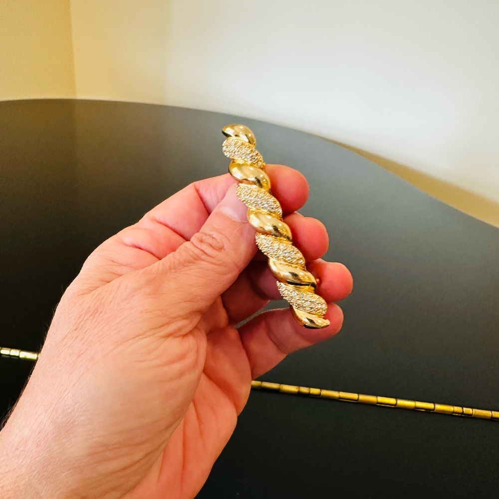 DIOR 80s/90’s VINTAGE RETRO ICONIC COUTURE LUXURY AUTHENTIC RUNWAY GLAM BARRETTE - Picture 14 of 17